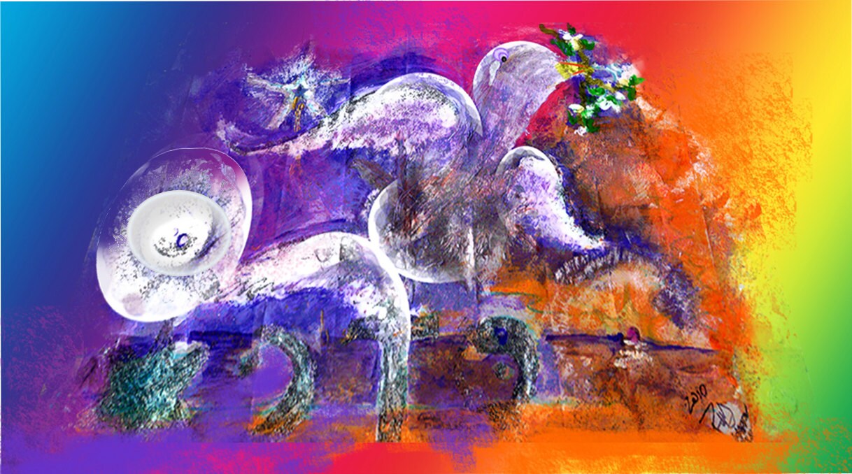 5 "Peace" set of Holiday Digital Downloads